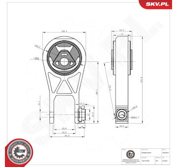 Zaveseni motoru ESEN SKV 75SKV073