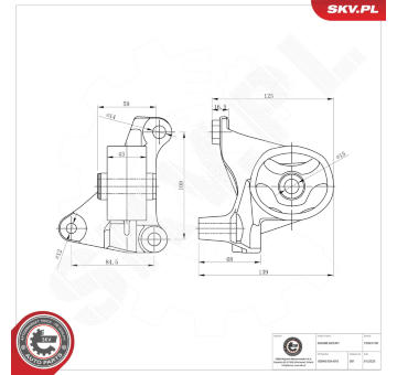 Zaveseni motoru ESEN SKV 75SKV100