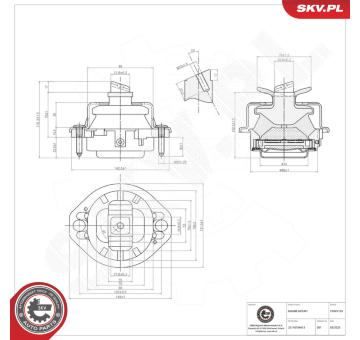 Ulożenie motora ESEN SKV 75SKV125