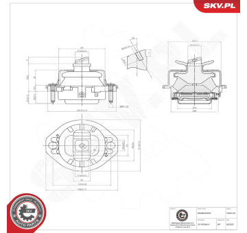 Ulożenie motora ESEN SKV 75SKV126