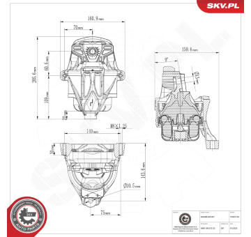 Zavěšení motoru ESEN SKV 75SKV185