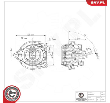 Ulożenie motora ESEN SKV 75SKV187
