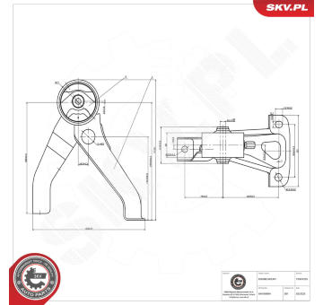 Ulożenie motora ESEN SKV 75SKV225