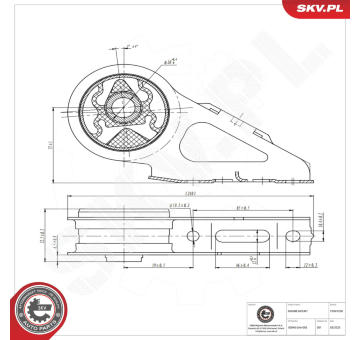 Ulożenie motora ESEN SKV 75SKV230
