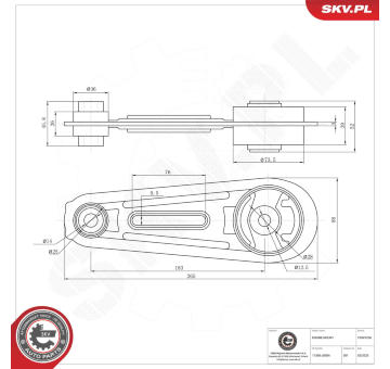 Zaveseni motoru ESEN SKV 75SKV236