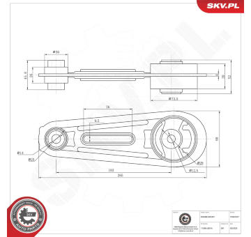 Ulożenie motora ESEN SKV 75SKV237
