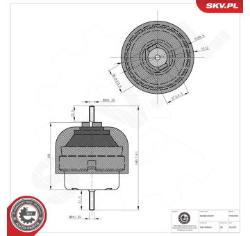 Zaveseni motoru ESEN SKV 75SKV242
