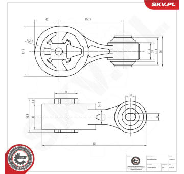 Zavěšení motoru ESEN SKV 75SKV243