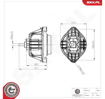 Zaveseni motoru ESEN SKV 75SKV247