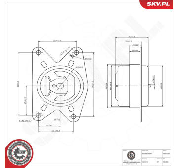 Zaveseni motoru ESEN SKV 75SKV260