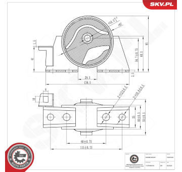 Zavěšení motoru ESEN SKV 75SKV265