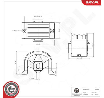 Ulożenie motora ESEN SKV 75SKV268