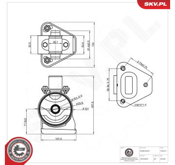 Zavěšení motoru ESEN SKV 75SKV271