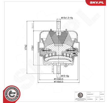 Zaveseni motoru ESEN SKV 75SKV295