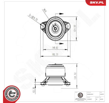 Zaveseni motoru ESEN SKV 75SKV297