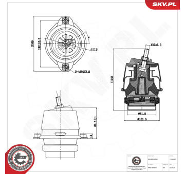 Zaveseni motoru ESEN SKV 75SKV303
