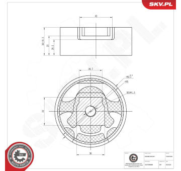 Zaveseni motoru ESEN SKV 75SKV305