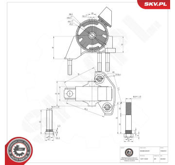 Ulożenie motora ESEN SKV 75SKV311