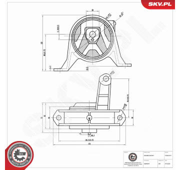 Ulożenie motora ESEN SKV 75SKV377