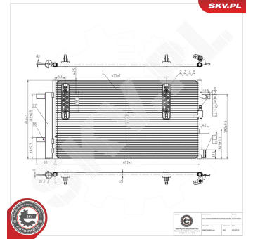 Kondenzátor, klimatizace ESEN SKV 86SKV025