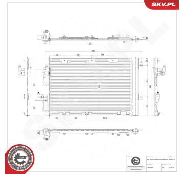 Kondenzátor, klimatizace ESEN SKV 86SKV192
