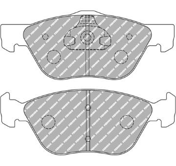 Sada brzdových destiček, kotoučová brzda FERODO RACING FCP1052H