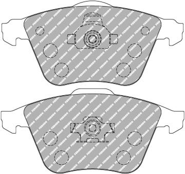 Sada brzdových destiček, kotoučová brzda FERODO RACING FCP1706W