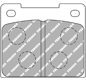 Sada brzdových destiček, kotoučová brzda FERODO RACING FCP809C