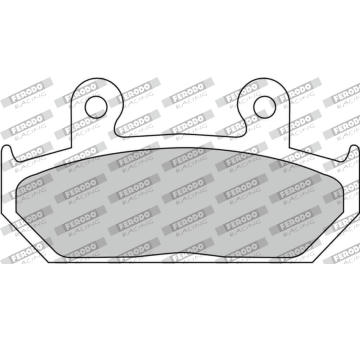 Sada brzdových destiček, kotoučová brzda FERODO RACING FDB663P