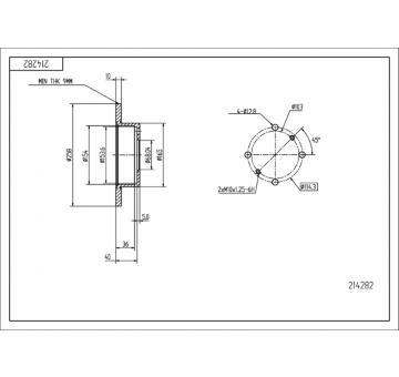 Brzdový kotouč HART 214 282