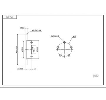 Brzdový kotouč HART 214 321