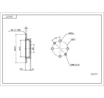 Brzdový kotouč HART 214 473