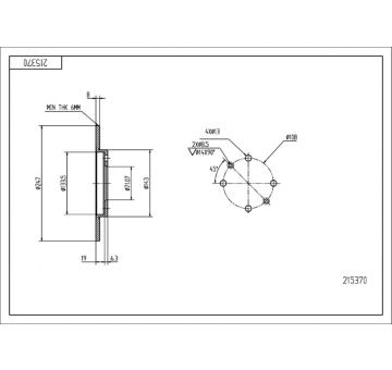 Brzdový kotouč HART 215 370