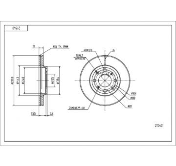 Brzdový kotouč HART 215 401