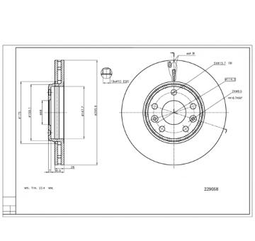 Brzdový kotouč HART 229 058