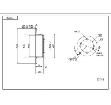 Brzdový kotouč HART 231 768