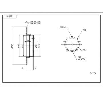 Brzdový kotouč HART 241 104
