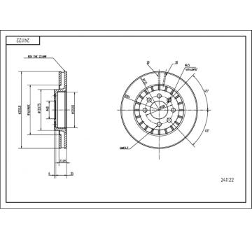 Brzdový kotouč HART 241 122