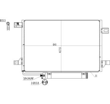 Kondenzátor, klimatizace HART 611 283