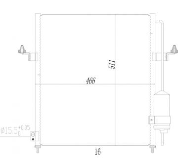 Kondenzátor, klimatizace HART 612 257