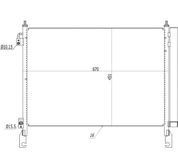Kondenzátor, klimatizace HART 614 553