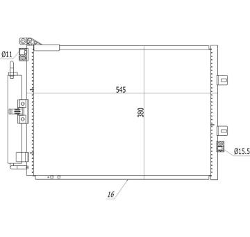 Kondenzátor, klimatizace HART 614 564