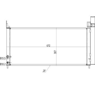 Kondenzátor, klimatizace HART 614 569