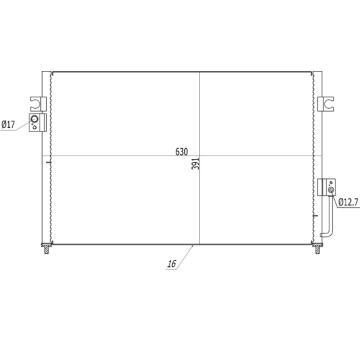 Kondenzátor, klimatizace HART 619 065
