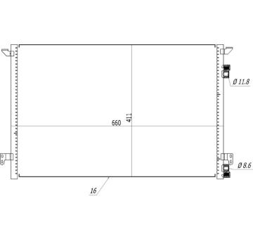 Kondenzátor, klimatizace HART 619 522