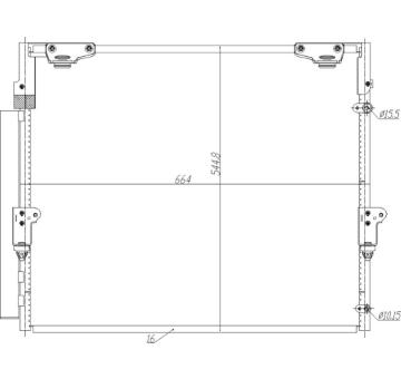 Kondenzátor, klimatizace HART 621 608