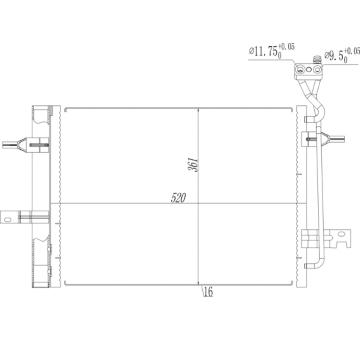 Kondenzátor, klimatizace HART 621 640