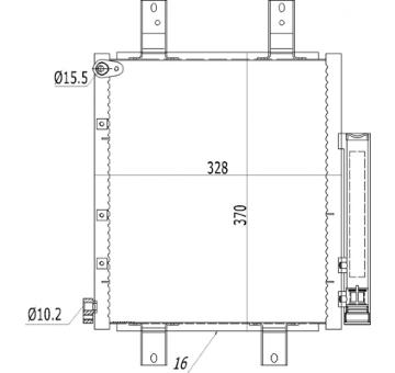 Kondenzátor, klimatizace HART 725 111