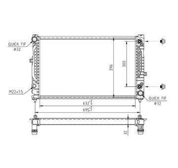 Chladič, chlazení motoru HART 603 085