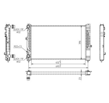 Chladič, chlazení motoru HART 603 225